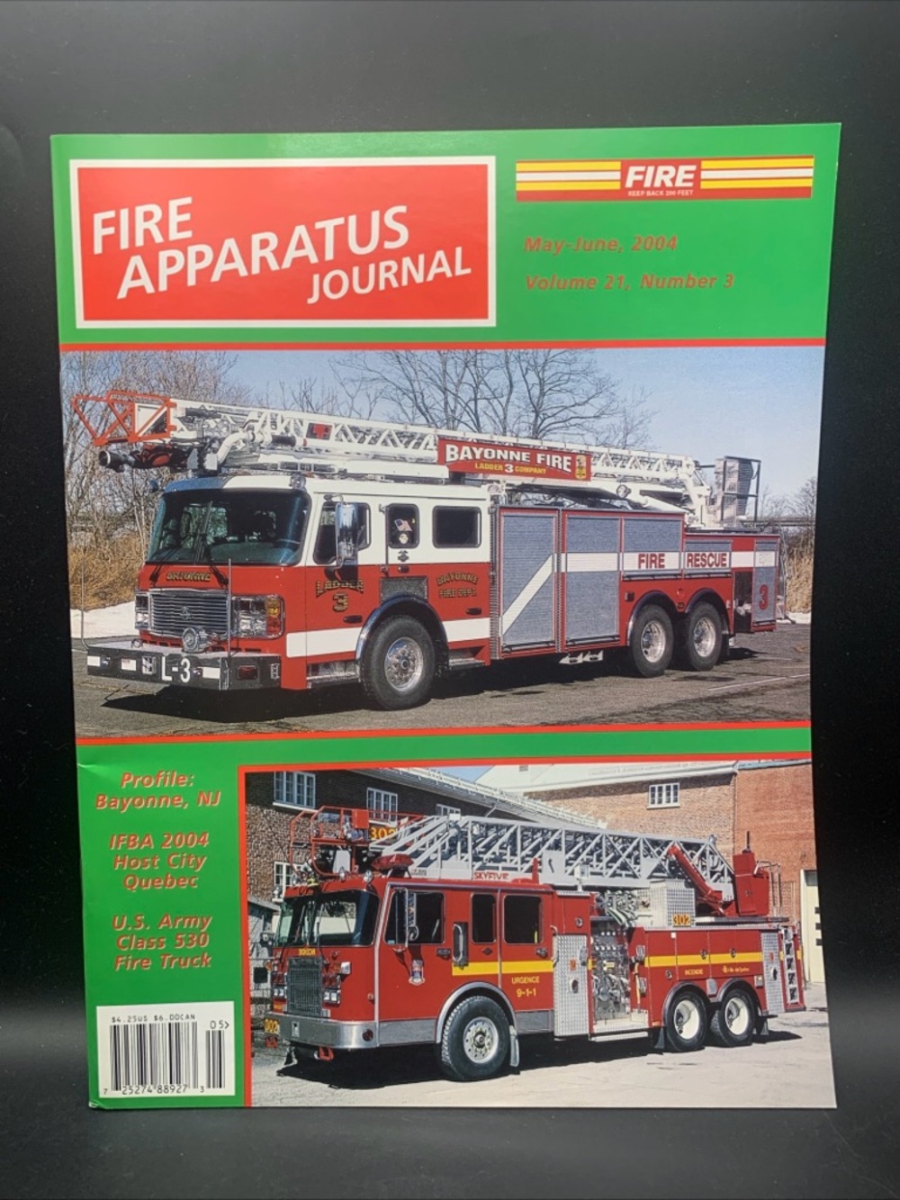 Fire Apparatus Journal May June 2004 Vol 21 Number 3 Bayonne NJ US Army